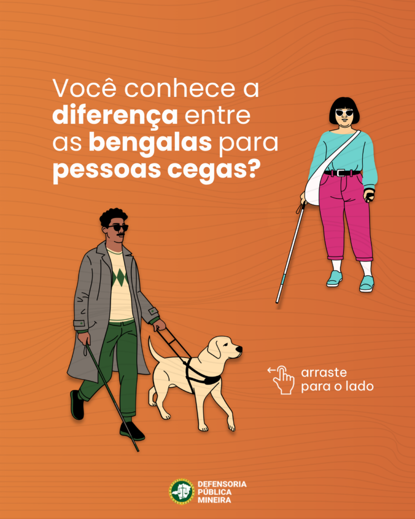 Você conhece a diferença entre as bengalas para pessoas cegas?