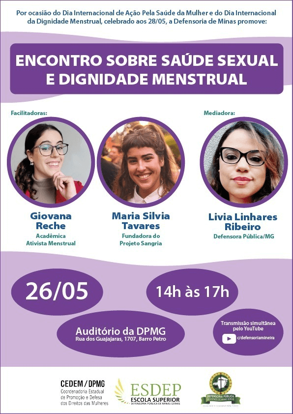 Encontro sobre Saúde Sexual e Dignidade Menstrual