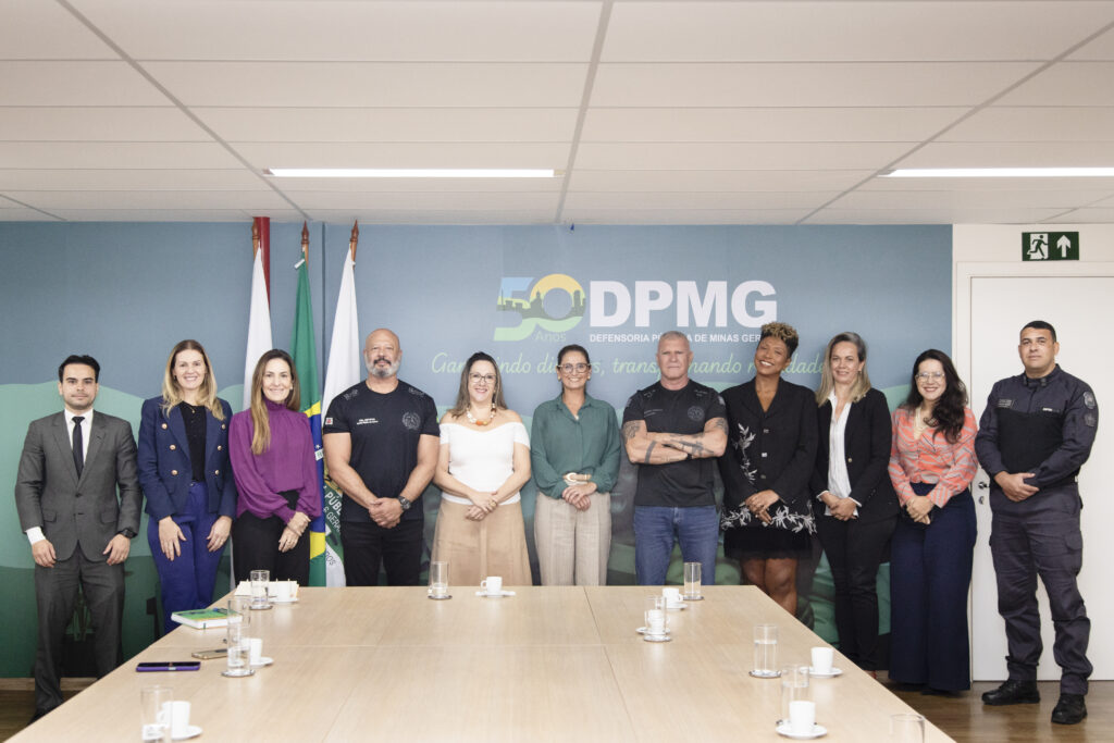 Defensora-geral recebe visita de representantes da Secretaria de Estado de Justiça e Segurança Pública
